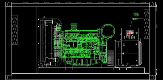 Контейнерный тип дизельного генератора Yuchai 400kva с водяной системой охлаждения и портативным